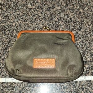 Dooney & Bourke Dark Green and Brown Coin Purse